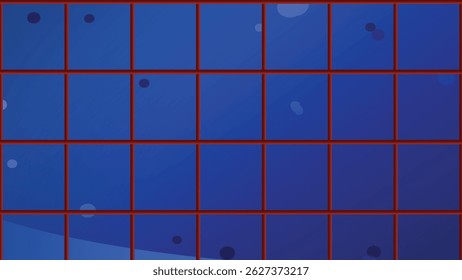 A seamless blue metal grid pattern offers a modern, tiled texture suitable for office or architectural design
