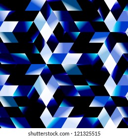 Nahtloses blaues Mosaik. Abstrakter Hintergrund.
