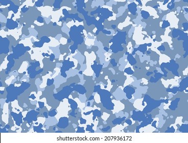 Seamless Blue Navy Seamless Camo Texture Vector