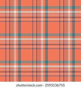 Seamless Blue Orange Tartan Pattern 30 March 2025