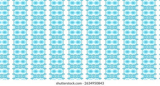 Patrón de Vertical ornamental azul sin costuras - Fondo de simetría Abstractas