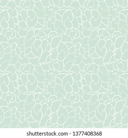 Seamless blue paisley pattern on white background. Oriental decoration print. Boho style, for wrapping, wallpaper, fabric. Indian ornament