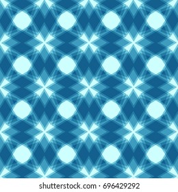 Seamless Blue Pattern. Abstract Backdrop. Stylish Endless Texture. Repeating Ornament. Overlay Art. Cover, Wrapping Paper, Wide Screen Background. Screen Backdrop. Blue Seamless Pattern.