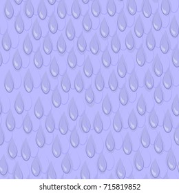 Seamless blue pattern with a lot of rain drops 