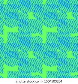Seamless Blue Pattern Strips Abstract