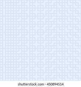Seamless blue pattern with stylized ethnic ornament. Abstract lines background. Grill wallpaper. Vector illustration