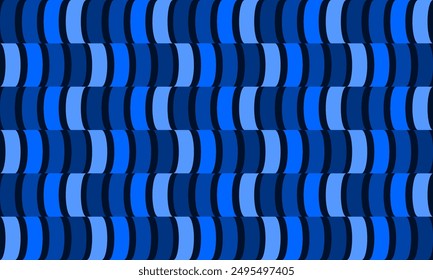 seamless blue pattern with waves, seamless pattern with blue waves on white background, as repeat pattern column vertical strip, replete image illustration, right and left design for fabric printing