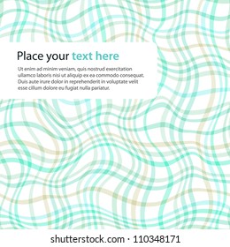 Seamless blue plaid striped background. Vector illustration