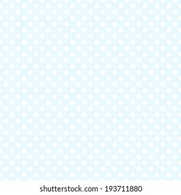 Seamless blue polka dot background pattern