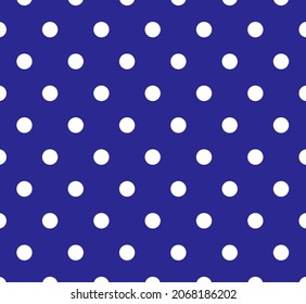 Seamless Blue Polka Dot Background Pattern Stock Vector (Royalty Free ...