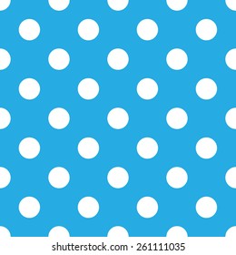 seamless blue polka dot background