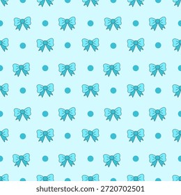 Un patrón de cinta azul sin costuras compuesto de círculos geométricos, adecuado para Imágenes de fondo y varios diseños de tela sin costuras festivos.