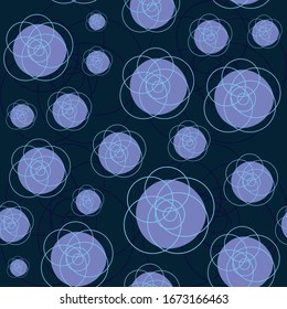 Seamless Blue Rose Pattern. For Wallpaper, ect.