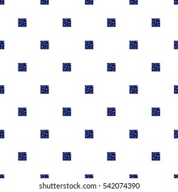 seamless blue square glitter pattern with white background