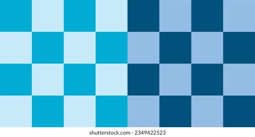 Seamless blue square grid pattern for background.