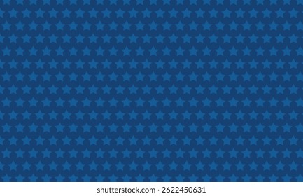 Seamless blue star pattern background featuring dark and light blue tones. Ideal for holiday themes, festive designs, patriotic visuals, and celebratory decor.
