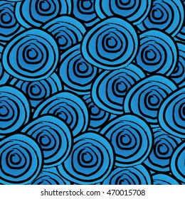 Seamless blue swirl background