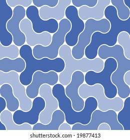 Seamless blue textile pattern
