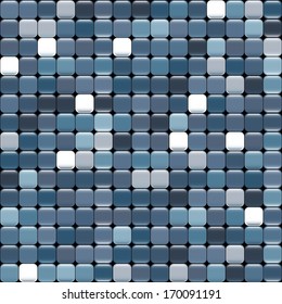 seamless blue texture of squares with glare. Can be used as a background picture, pattern fill, surface texture