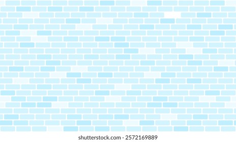 Seamless blue tile texture. Repeating brick pattern for kitchen floor, bathroom wall, pool. Abstract tiles cladding background. Repeated brickwork backdrop. Vector