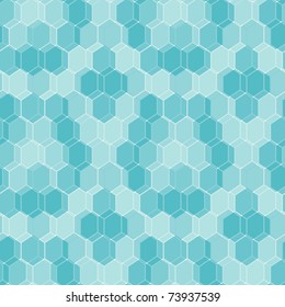 Seamless blue tile wallpaper. Also suitable as material pattern