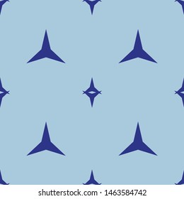 Seamless blue triangle shape pattern vector
