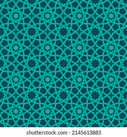 planilla de diseño de patrones islamicos turquesa transparente