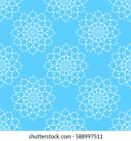 Seamless blue vector pattern background