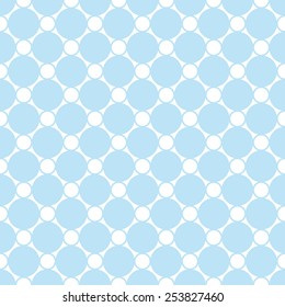 Seamless blue victorian circular pattern vector