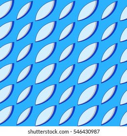 Seamless blue volume pattern with holes