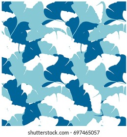 Seamless blue and white abstract pattern stock vector illustration