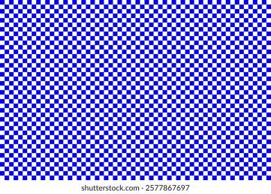 Seamless blue and white checkerboard pattern with evenly spaced squares, ideal for backgrounds, textiles, graphic design, or decorative projects.  
