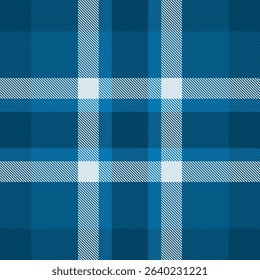 Seamless blue and white plaid pattern.  Classic textile design perfect for apparel, home decor, or website backgrounds.  Elegant and versatile, evokes feelings of comfort and tradition.