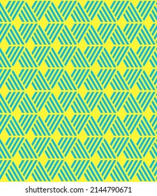 Patrón vectorial geométrico amarillo azul transparente.