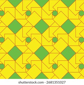 Patrón de Vector geométrico amarillo azul sin costuras. Patrón sin fisuras de fondo de forma geométrica de espiga con colores amarillos y grises de moda del año 2025. Ilustración vectorial de diseño plano