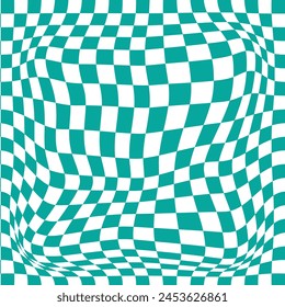 Seamless blue-white checkerboard pattern. Illustration abstract art design background. Vector EPS10.