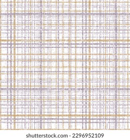 Seamless blue,yellow, white farmhouse style check texture. Woven linen cloth pattern background.Check texture background pattern. spring summer colours check texture.