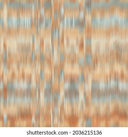Seamless blurred ombre fuzzy techno glitch error pattern for surface design and print. Vector textile illustration. Multicolored blurry boho stripes of color. Psychedelic ethnic graphic motif swatch.
