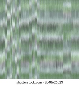 Seamless blurred ombre fuzzy techno glitch error pattern for surface design and print. Vector textile illustration. Multicolored blurry boho stripes of color. Psychedelic ethnic graphic motif swatch.