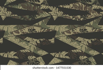 Seamless board shorts camo pattern