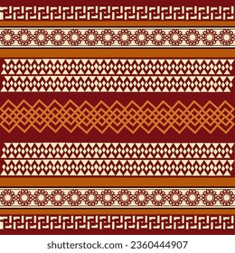 Seamless boarder, seamless pattern, geometric and texture design, for Carpet, wall, interior, and other modern fashion textile print. 