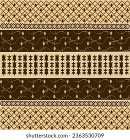 Seamless boarder, seamless pattern, geometric and texture design, for Carpet, wall, interior, and other modern fashion textile print. 