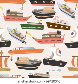 seamless boat pattern