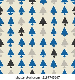 Seamless boat pattern. Abstract background with hand drawn doodle shapes.