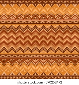 Seamless boho pattern with aztec ornament. Hand drawn abstract wallpaper template for textile, wrapping, post cards etc.
