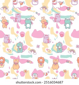 Seamless boho pattern design art work.