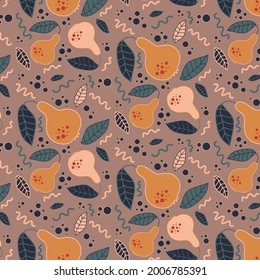 Seamless boho pattern in pastel shades. Pattern with colorful elements for printing on textiles, printing and interior decor. Illustration in the style of minimalism, abstraction.