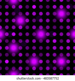 Seamless bokeh abstract light background. Vector illustration. Geometric