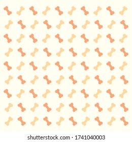 Seamless of Bones for dogs on a creamy background.