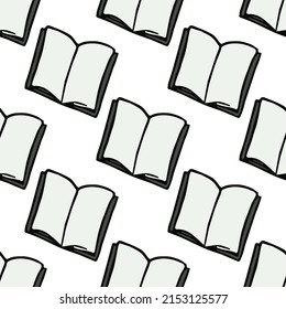 Seamless Book Vector Pattern Colored Books Stock Vector (Royalty Free ...